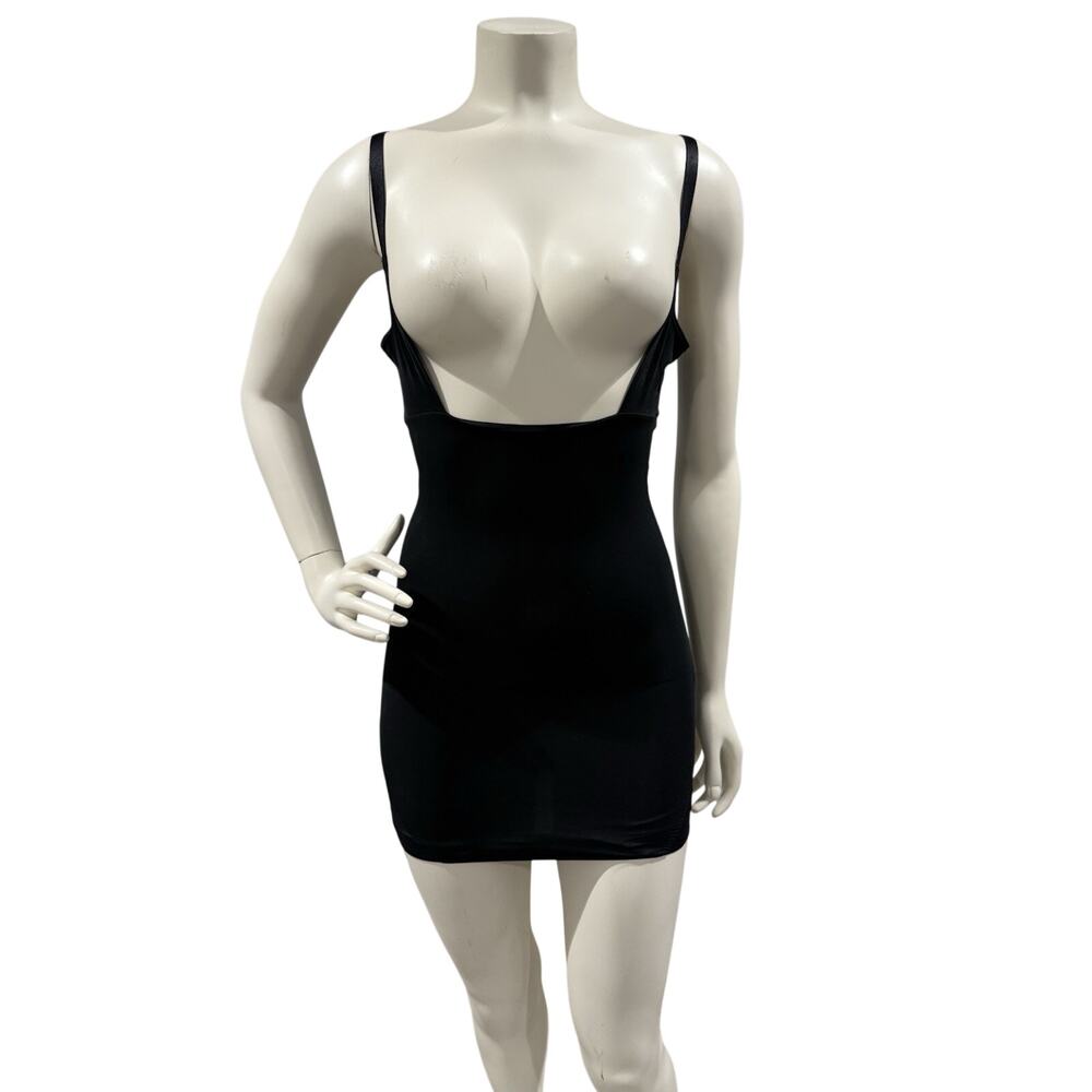 Spanx Red Hot Open Bust Panty Compression Bodysuit Size Small Color Black